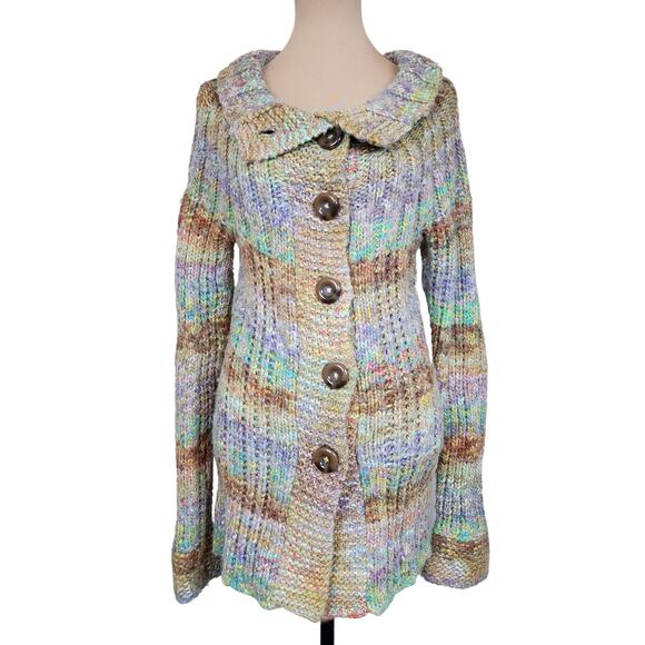 Free People Rainbow Cardigan Sweater - Picture 1 of 5